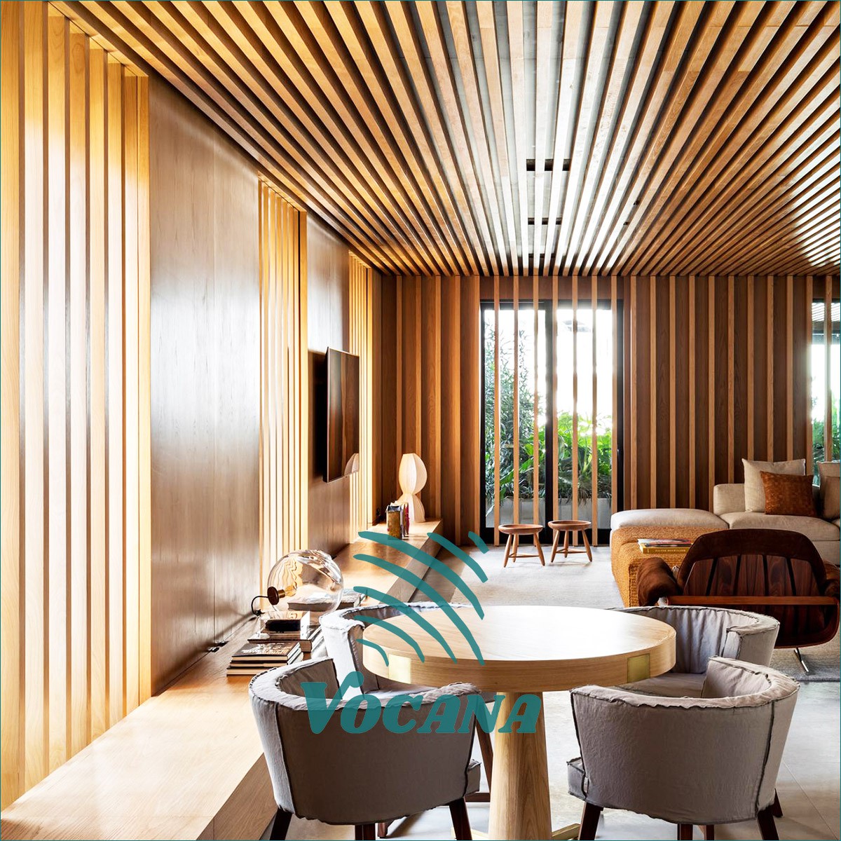 Inomhusdekorativt WPC -tak